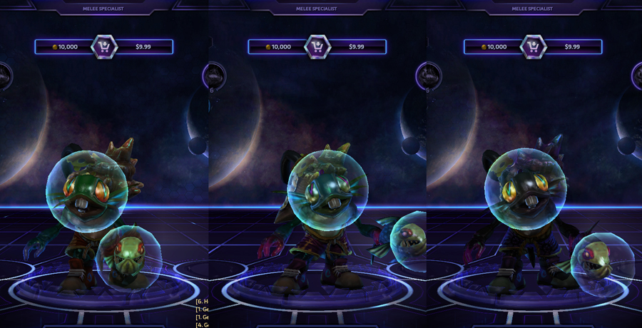 heroes storm Murky skins master