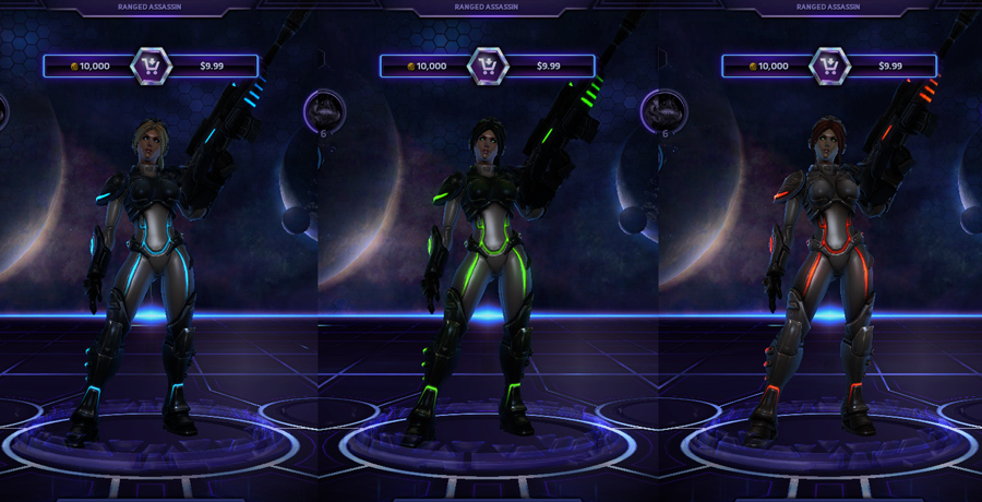 heroes storm Nova skins default