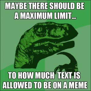 too much text