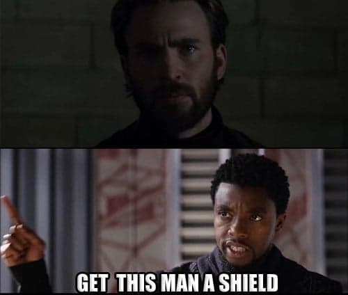 MCU-Memes-Black-Panther-Captain-America-get-this-man-a-shield – Comics And  Memes