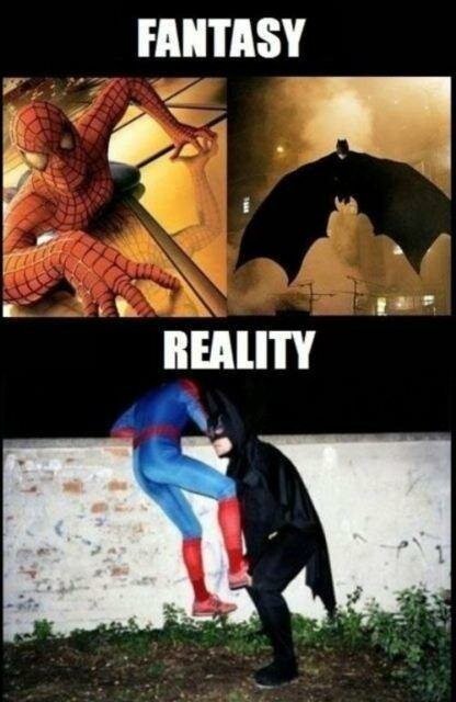 batman-spiderman-fantasy-reality