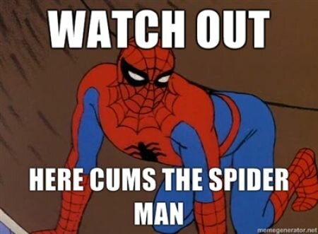watch out spiderman meme